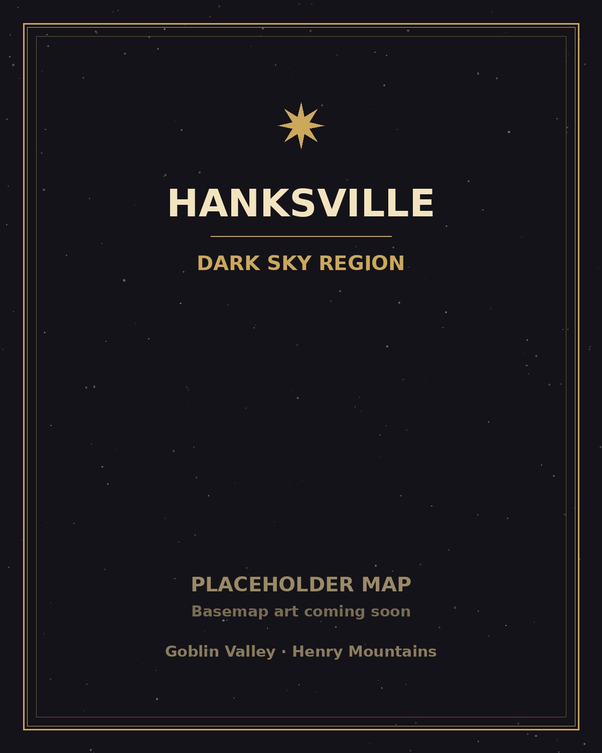 Hanksville region placeholder map