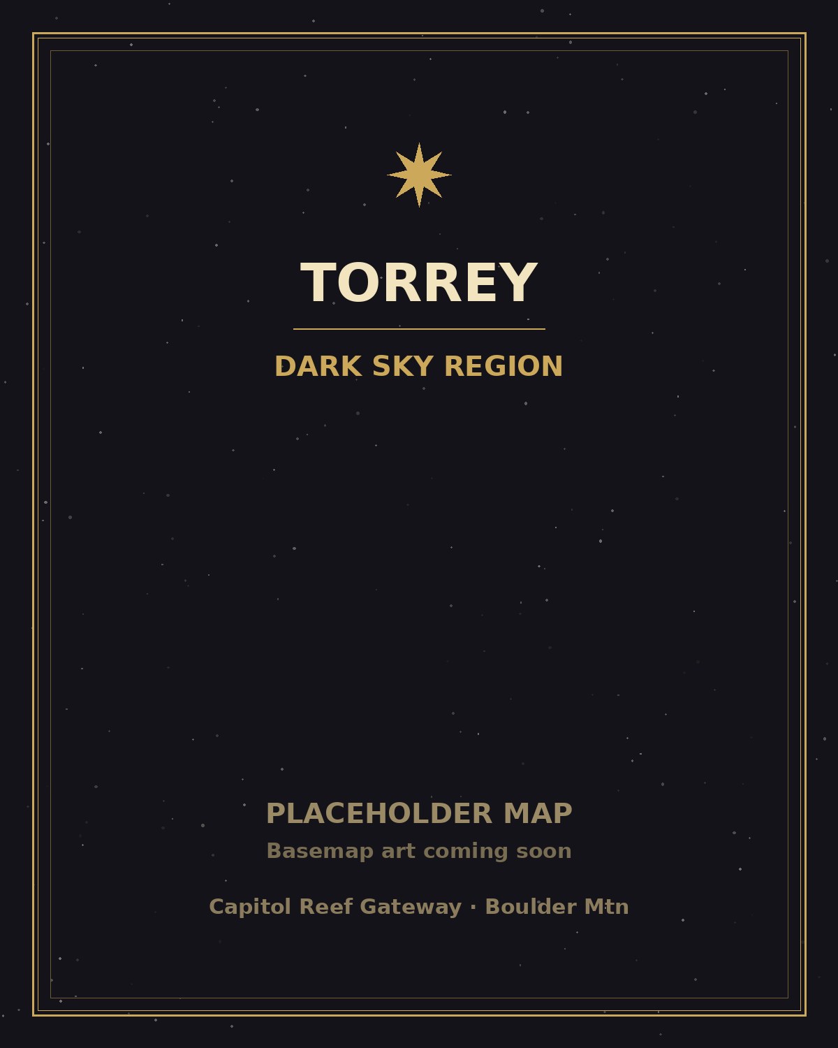 Torrey region placeholder map